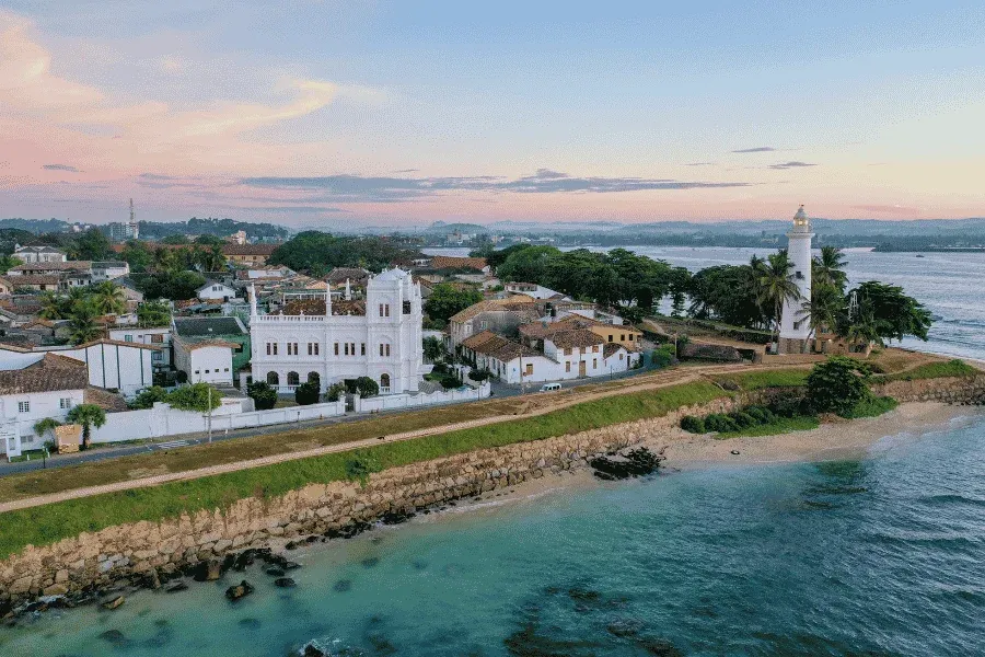 Galle Fort on Sri Lanka's South Coast during February