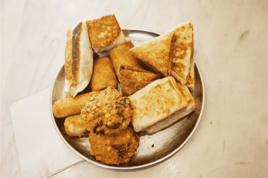 Sri Lankan short eats — fish buns, Chinese rolls, cutlets, and savory snacks found at bakeries and tea shops across Sri Lanka